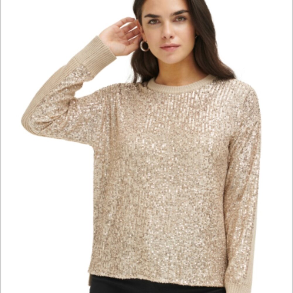 CALVIN KLEIN SEQUINS SWEATER